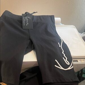 Karl Kani Black Bike Shorts